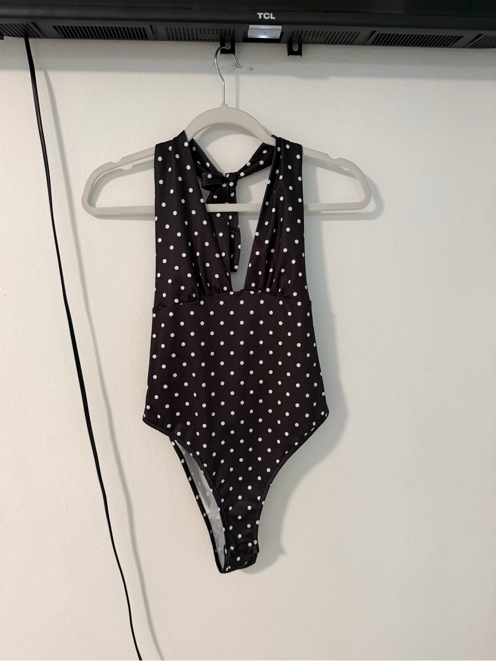 Polka Dot Bodysuit - Black & White